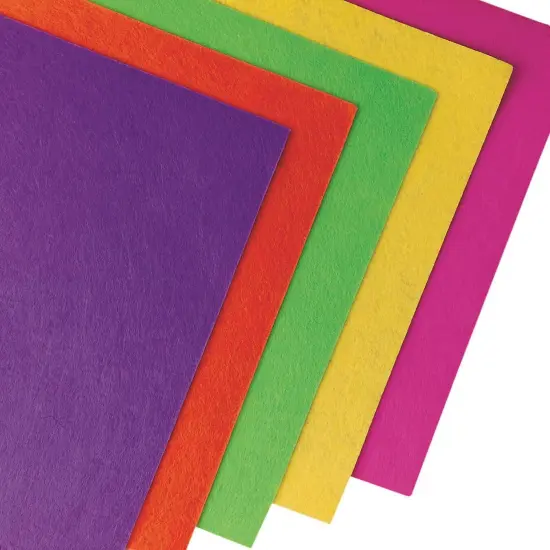 Color Splash!&reg; Neon Felt Sheet Assortment (Pack of 50) {1}