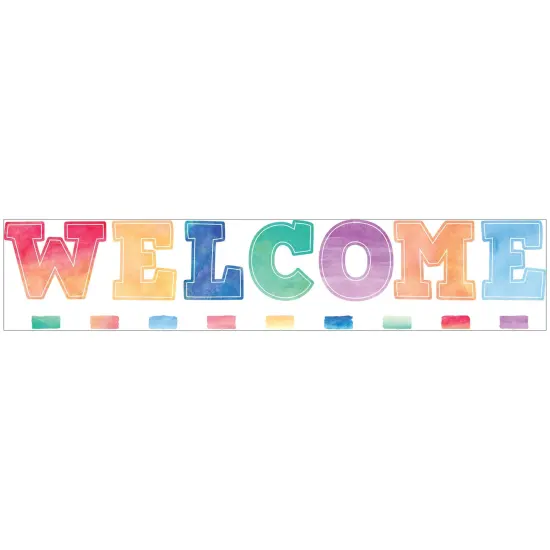 Watercolor Welcome Bulletin Board Set {1}