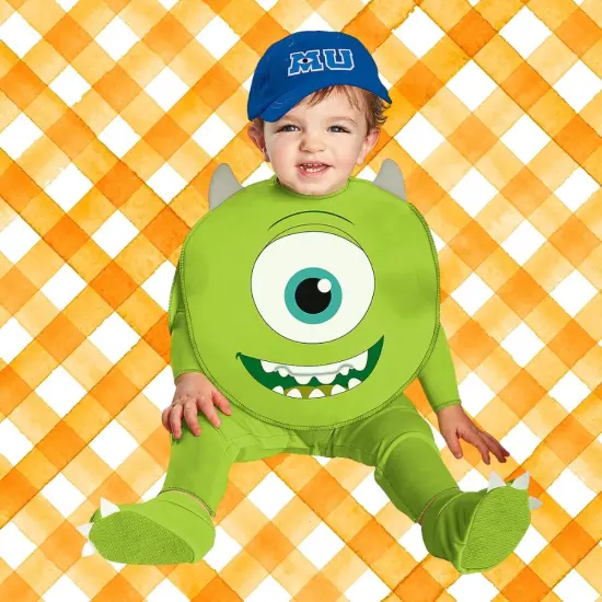 Baby Mike Wazowski Costume from Monsters University with Cap {2}