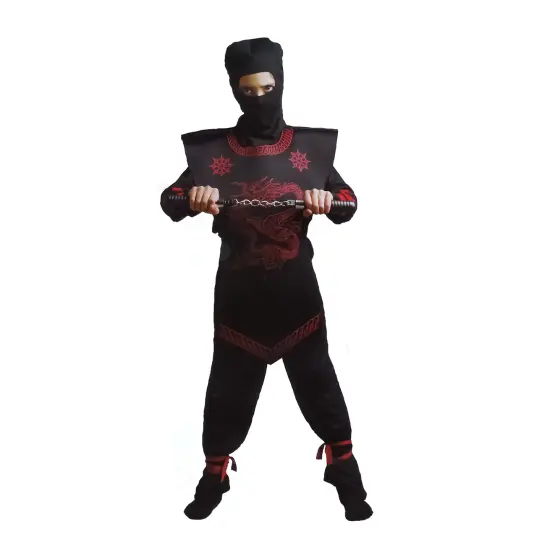 Northlight Ninja Boys Children's Halloween Costume - Large 7-9 - Red and Black {3}