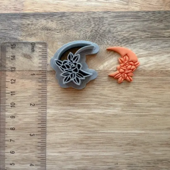 Half Moon Roses Clay Cutter {3}