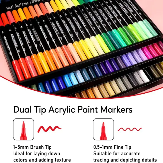 72 Colors Acrylic Paint Markers {2}