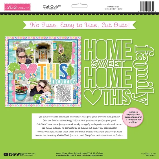 Bella Blvd Love Grows Here Cut-Outs-Home Sweet Home {1}