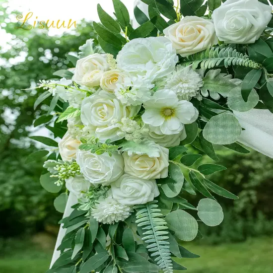 Large Flower Swag for Boho Styles Wedding Ceremony Floral Decor {6}