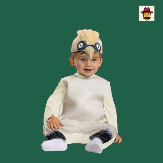 Baby Little Mermaid Scuttle Costume, White Top Wing Cape Seagull Headpiece {1}