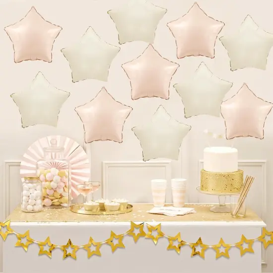 8Inch Large Sand White Apricot Helium Balloon for Birthday Baby Shower Anniversary Party Decorations {2}