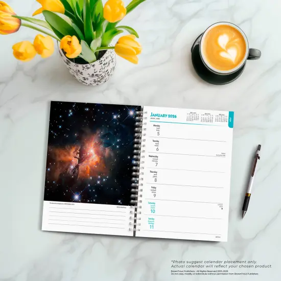 NASA Explore the Universe | 2026 6x7.75 Inch Spiral-Bound Wire-O Weekly Engagement Planner Calendar | New Full-Color Image Every Week {5}