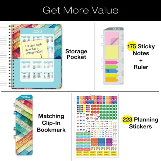 2025-2026 Academic Year Planner - Large (8.5"x11") - Rainbow Oak {2}