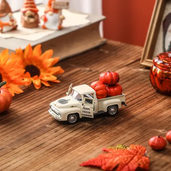 Fall Pumpkin Truck Decor Mini {4}