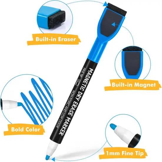 Magnetic Whiteboard Markers - 12 Count 12 Colors {2}