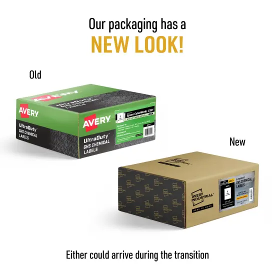 Avery UltraDuty GHS Chemical Labels for Epson ColorWorks C831, Permanent Adhesive, Waterproof, 8-1/2" x 11", 500 Labels (60511) {3}