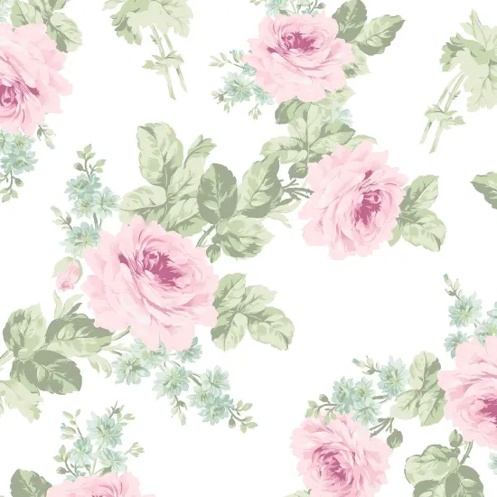 Rachel Ashwell Royal Bouquet Pink Wallpaper {2}