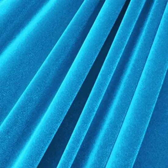 1 Yard Stretch Velvet Fabric for Costumes Dancewear Apparel Upholstery and Crafts 58 60 Inch Width Turquoise {1}
