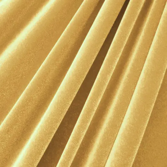 1 Yard Stretch Velvet Fabric Medium Weight Soft Sheen 4-Way Stretch Apparel 58/60" Width Gold {1}