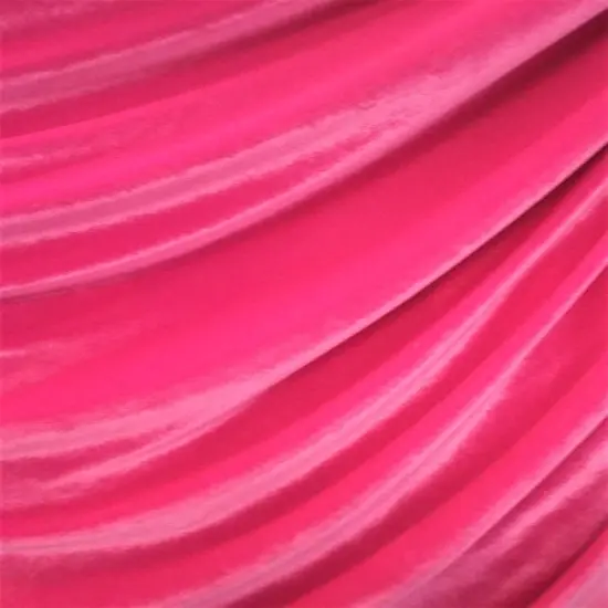 1 Yard Stretch Velvet Fabric Luxury Soft 4-Way Stretch Fashion Costume 58/60" Width Fuchsia {1}
