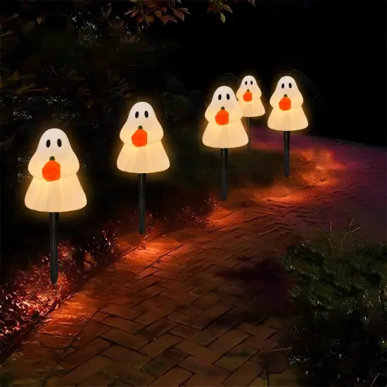 C7 Halloween Ghost Pathway String Lights {2}