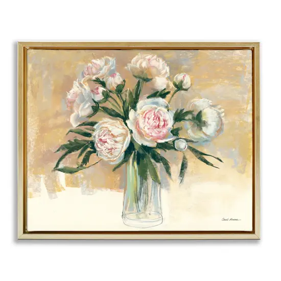 Stupell Industries Contemporary Peony Bouquet Floating Frame By Carol Rowan {1}