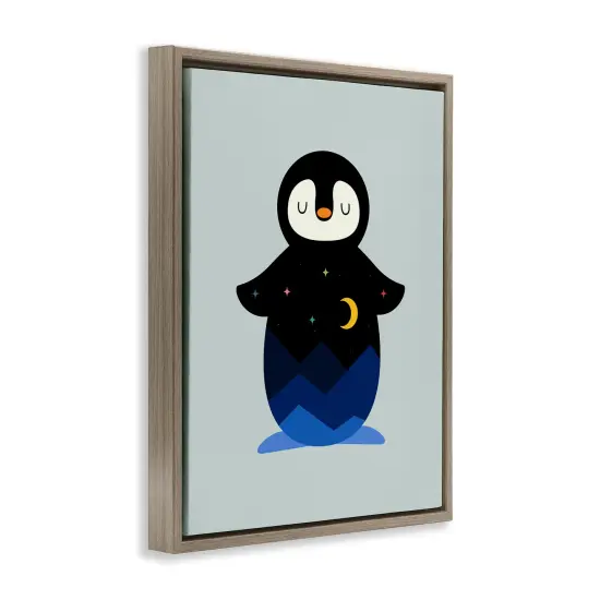 Stupell Industries Nature on Penguin Silhouette Floating Frame By Andy Westface {3}