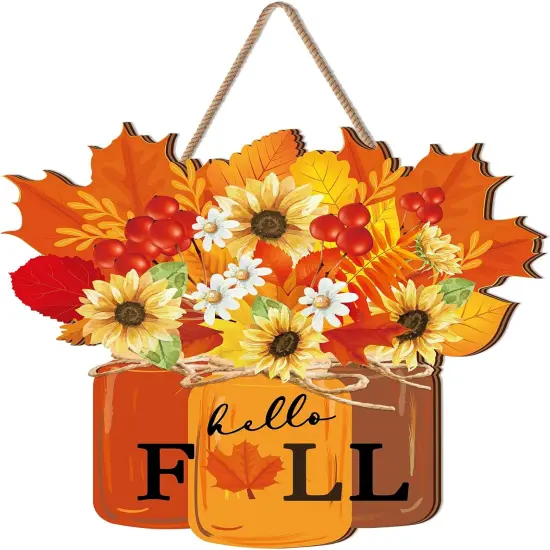 Fall Decoration for Home Thanksgiving Door Decor (Orange) {1}