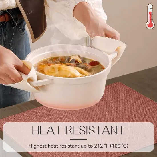 Heat Resistant Double Layered Thickened Burlap Fall Place Mat(Orange) {5}