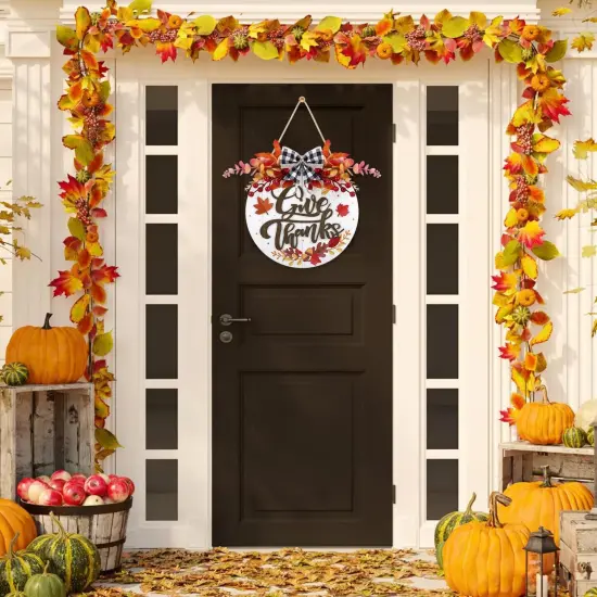 3D Thanksgiving Door Sign (Colorful) {3}