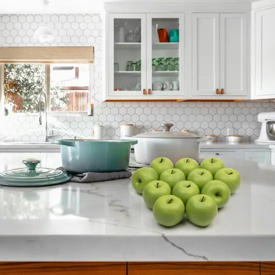 12Pcs Artificial Apples - Green {5}