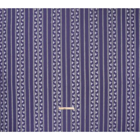 1 Yard Violet and Black Corded Lace Fabric Geometric Stripes Sheer Design 52 inch Width {4}