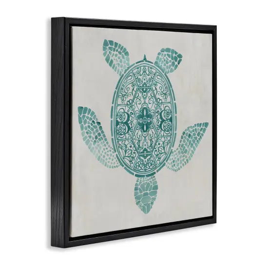 Stupell Industries Geometric Patterned Tortoise Floating Frame By Hannah Dawson {3}