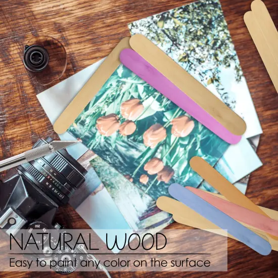 BAZIC Jumbo Natural Craft Stick (500/Pack) {4}