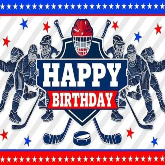 Hockey Themed Edible Icing Sheets fits 1/4 sheet cake or ;larger {1}