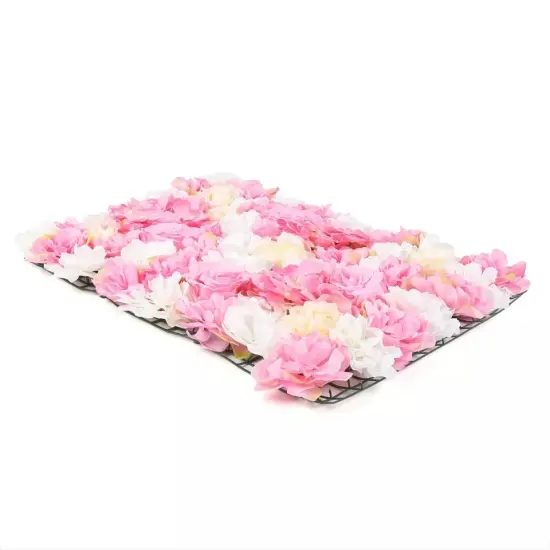 12X Artificial Flower Wall Panel Bouquet Wedding Party Background DIY Decoration {1}