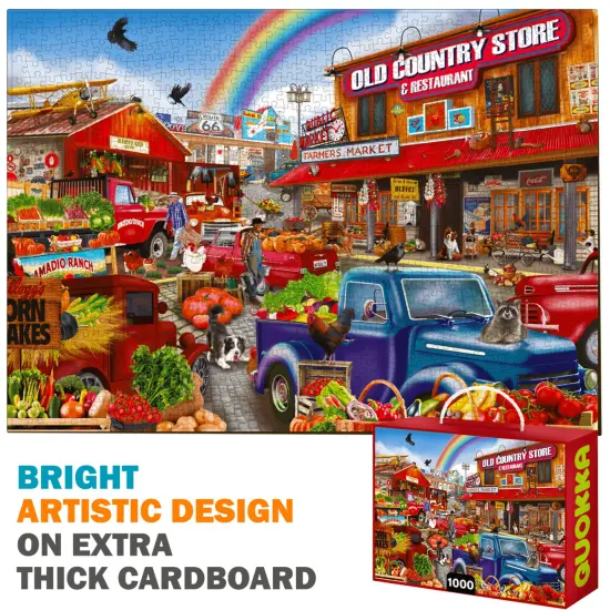 1000 Pcs Jigsaw Puzzle for Adults |Market {3}