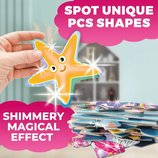 2x3 FT Glitter Giant Floor Puzzles for Kids | Mermaid {3}