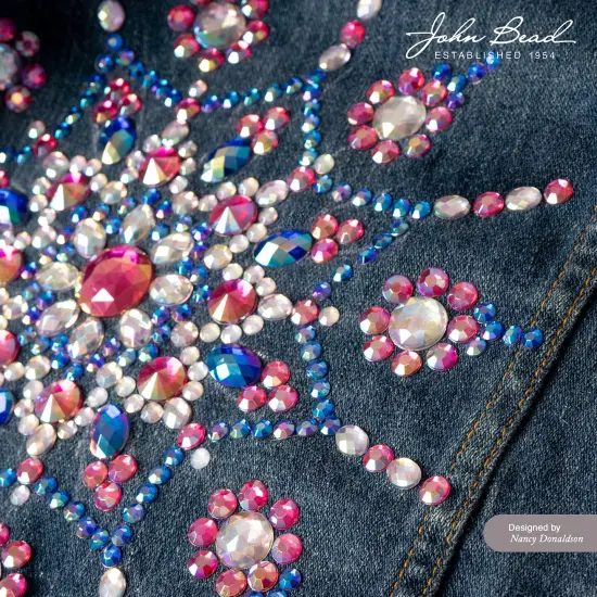 John Bead 4mm (SS16) Round Acrylic Flat Back Rhinestones, 2000pcs Crystal {3}