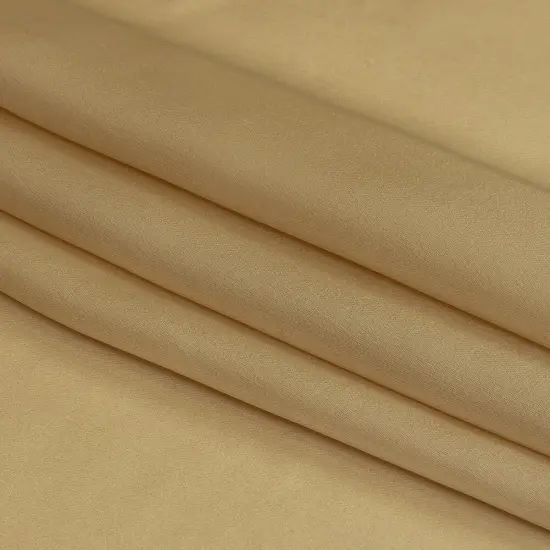 1 Yard Designer Champagne Silk Chiffon 55" Wide Lightweight Satin Faced Fabric for Evening Wear {4}