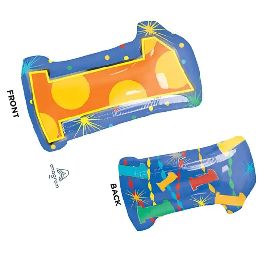 Number 1 Confetti Dots 20 Inch Foil Mylar Balloon {2}