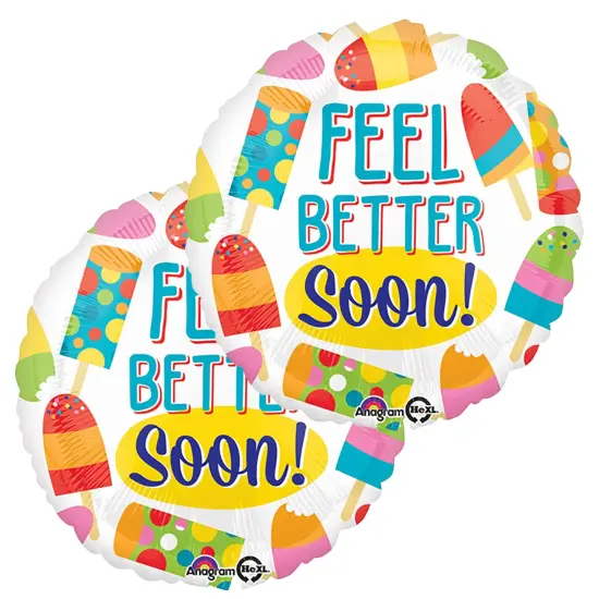 Anagram&reg; Feel Better Soon Popsicle Balloon 18 Inch {1}