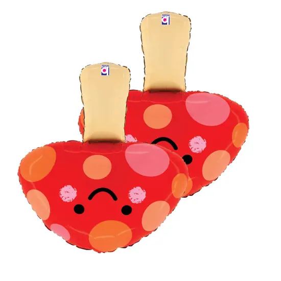 Betallic&reg; 23 Inch Mushroom Foil Mylar Balloon {3}