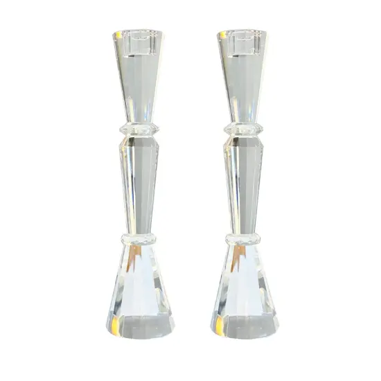 TallElegant Crystal Candlesticks {2}