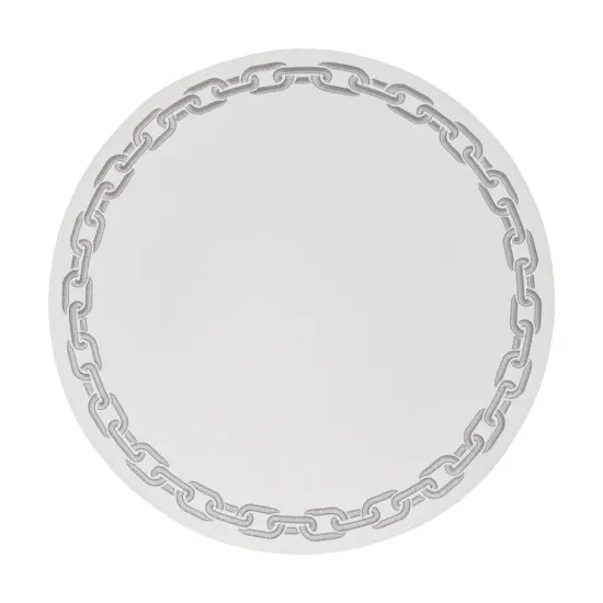 Leatherette Chain Design Placemat Set of 4 Gold {2}