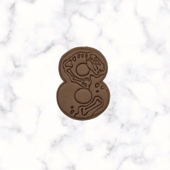 Dinosaur Number 8 Cookie Cutter and Stamp {2}
