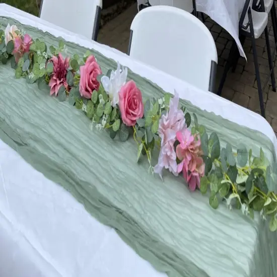 Flower Garland, Wedding Arch Flowers, Artificial Rose Vine Flowers Floral Garland for Room Anniversary Wedding Birthday Wall Arch Decor {1}