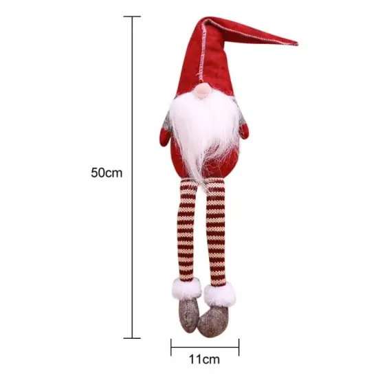 3pcs new Christmas decoration long legs Rudolph doll Christmas children gift hotel mall window decoration {4}
