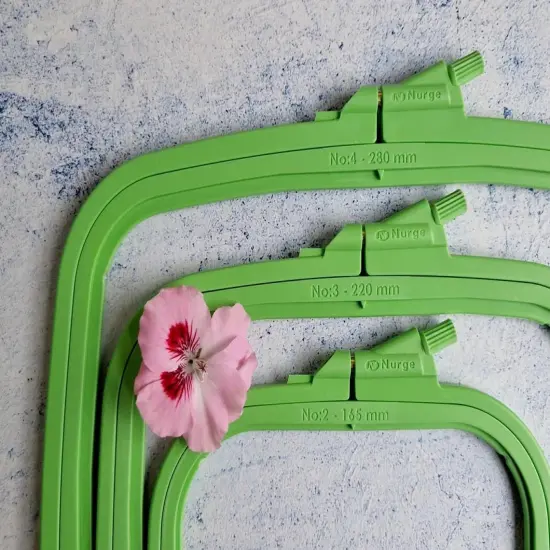 Plastic Square Hoop Nurge 170-13 Green {2}