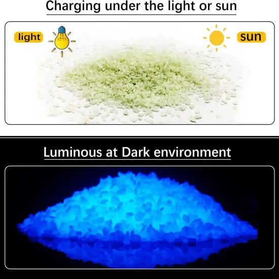 3 Box Glow in The Dark Crushed Glass Craft Glitter {2}