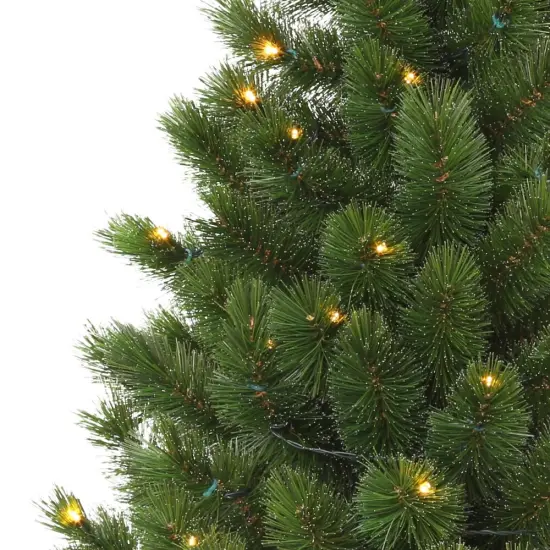 Christmas Tree Tabletop Siberian Spruce Color+Clear LED Battery Operated - HOLIDAY TREE {4}