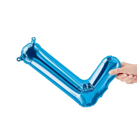 NorthStar Balloons&reg; 16 Inch Letter L Blue Air Fill Only {5}