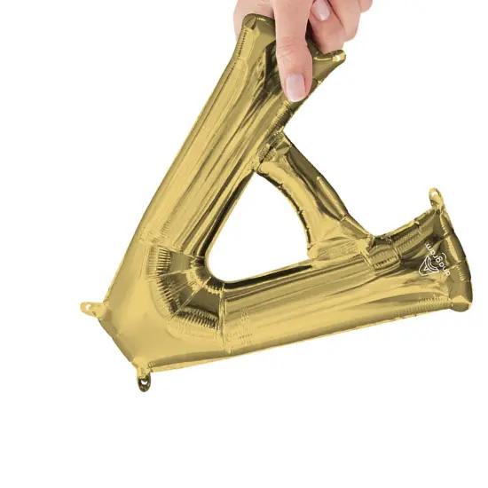 Anagram&reg; 16 Inch Letter A White Gold Air Fill Only {3}