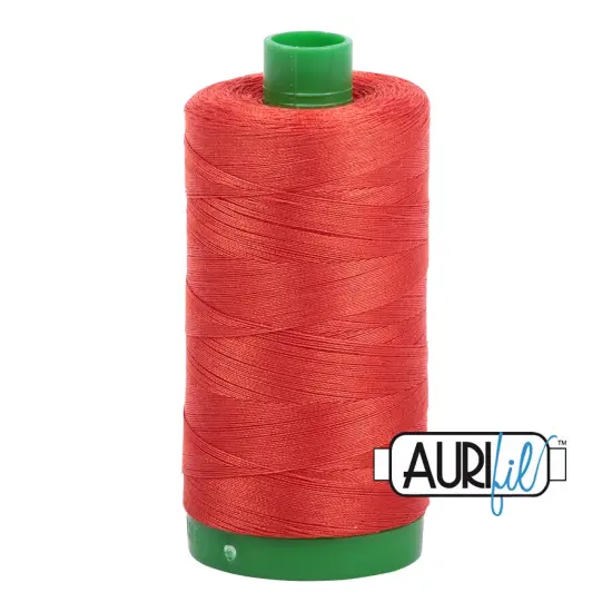 Red Orange (2245) | 40wt Large Spool (1000M / 1094Y) | Aurifil Thread {1}