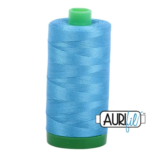 Bright Teal (1320) | 40wt Large Spool (1000M / 1094Y) | Aurifil Thread {1}